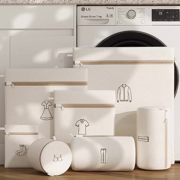 Kit 6 Saco Para Lavar Roupas Na Maquina Kit 5