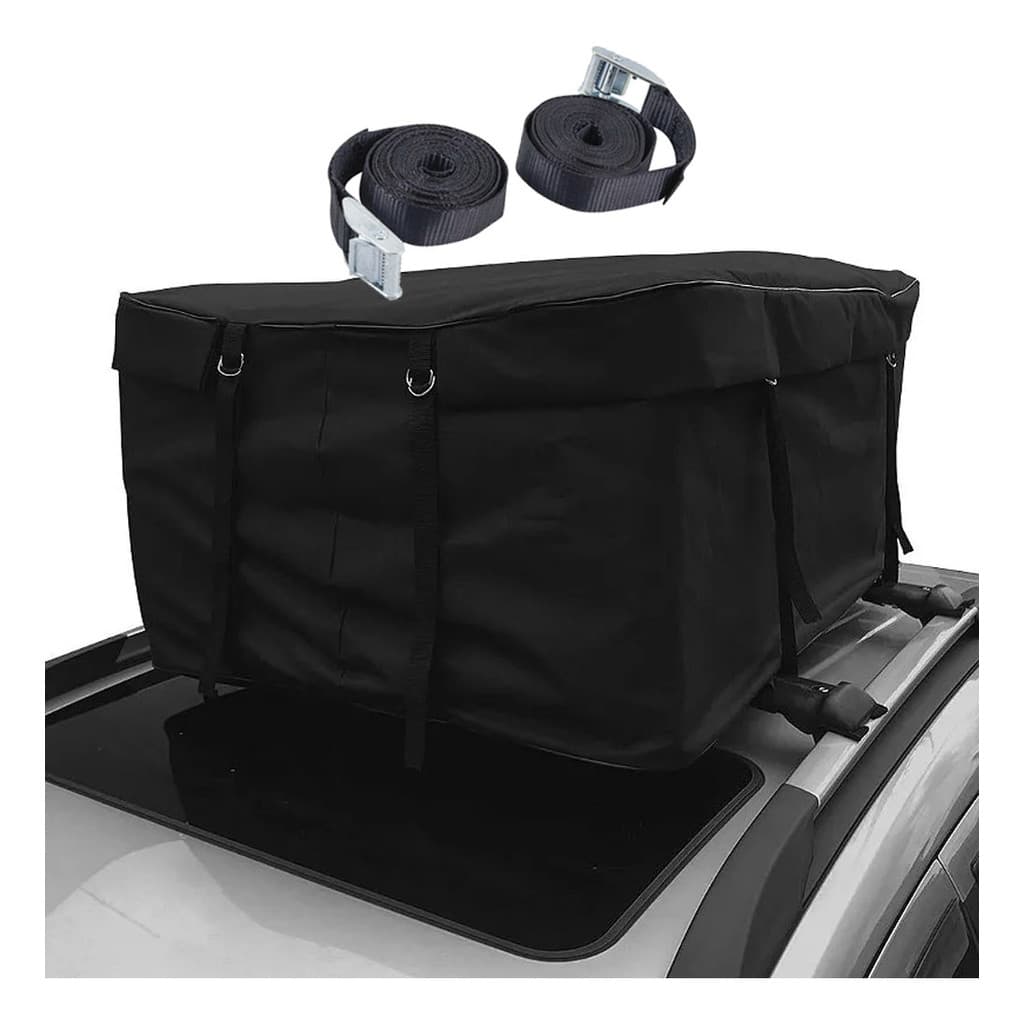 Maleiro Dobrável 340 L Bolsa De Teto Mala Bagageiro C/ Cinta