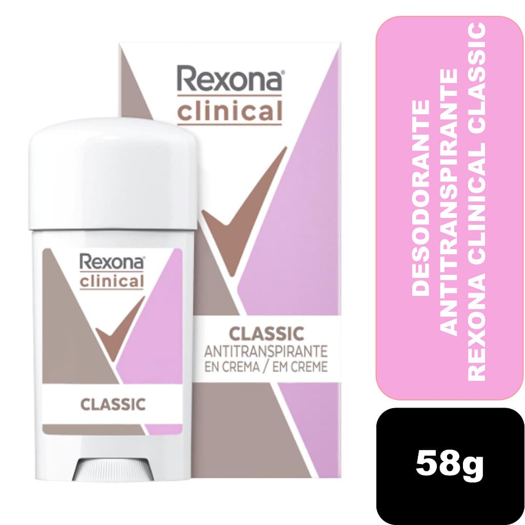 Desodorante Antitranspirante Rexona Clinical Classic 58g
