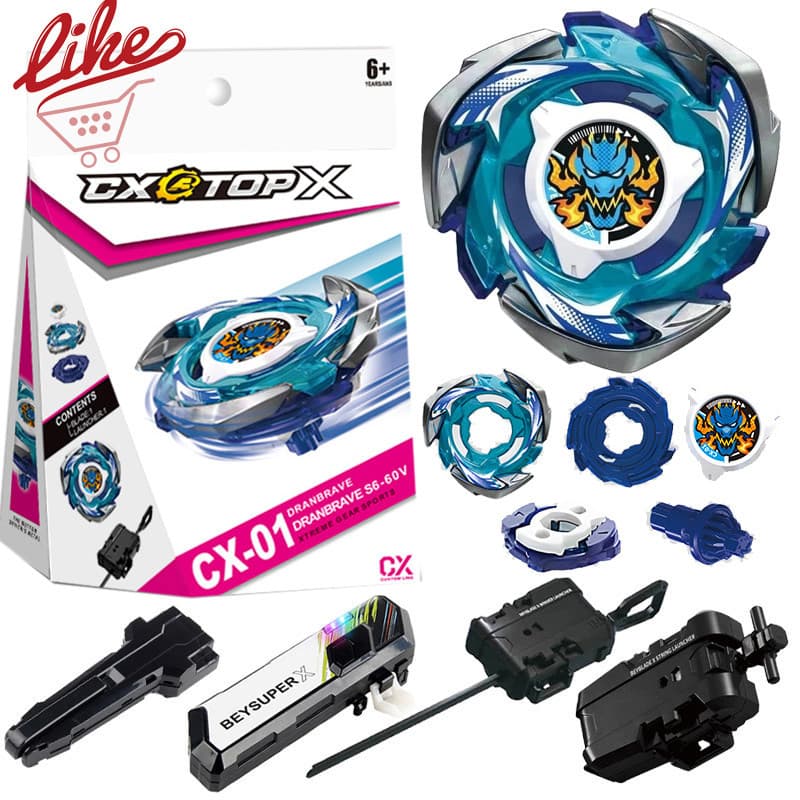 Beyblade X CX-01 Dran Brave Xtreme Com Lançador Led Grip Conjunto Para Explosão Criança Brinquedos Crianças Menino Prese