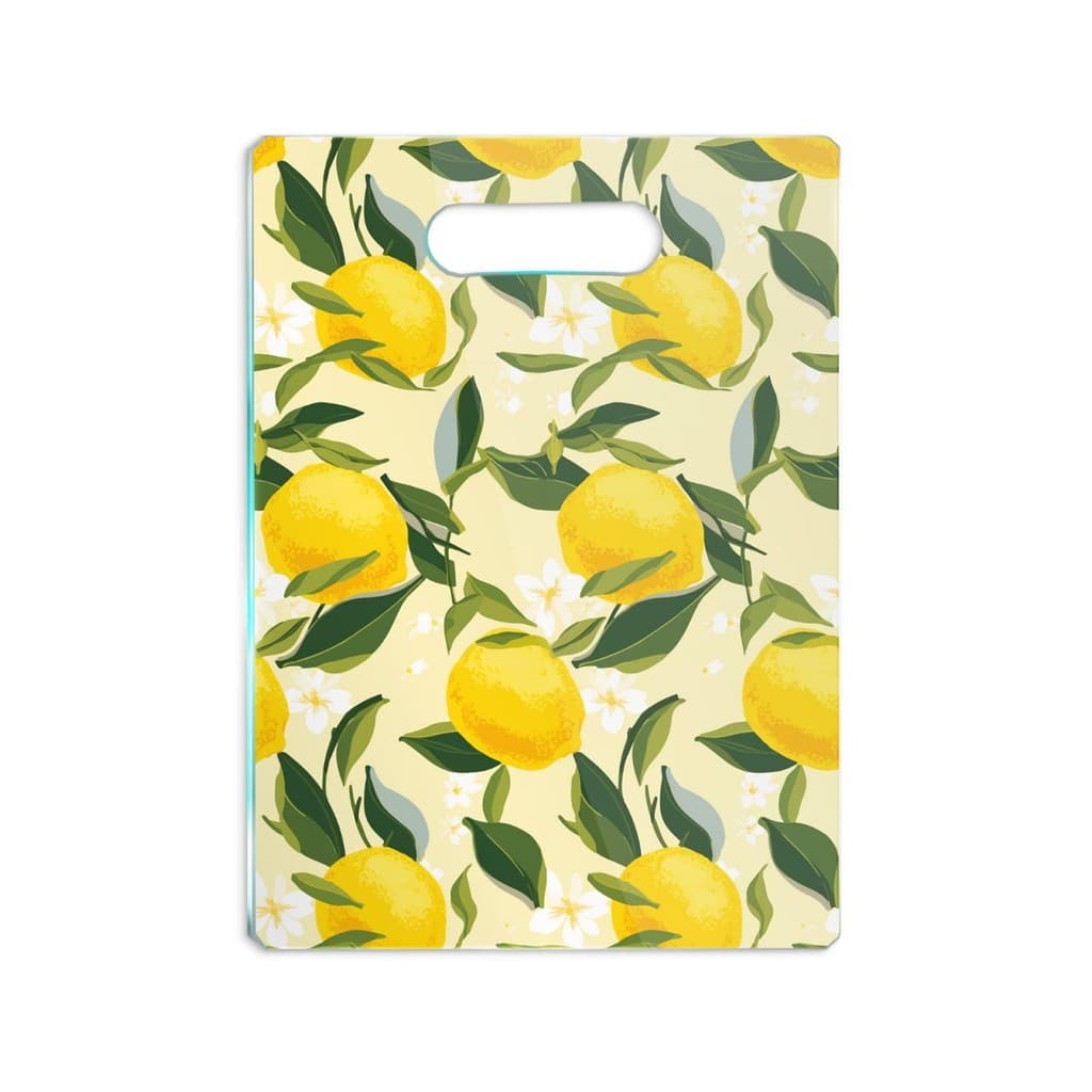 Tábua de Carne de Vidro 35x25 - Limão Siciliano - Verde