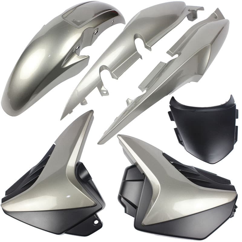 Kit Carenagem Cg 150 Titan Fan 2009 A 2010 Prata