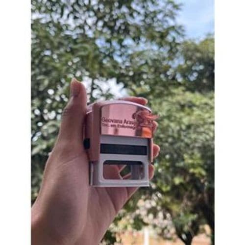 Carimbo personalizado com placa espelhada 3D - Enviar os dados Imediatamente - Envio Direta Shopee