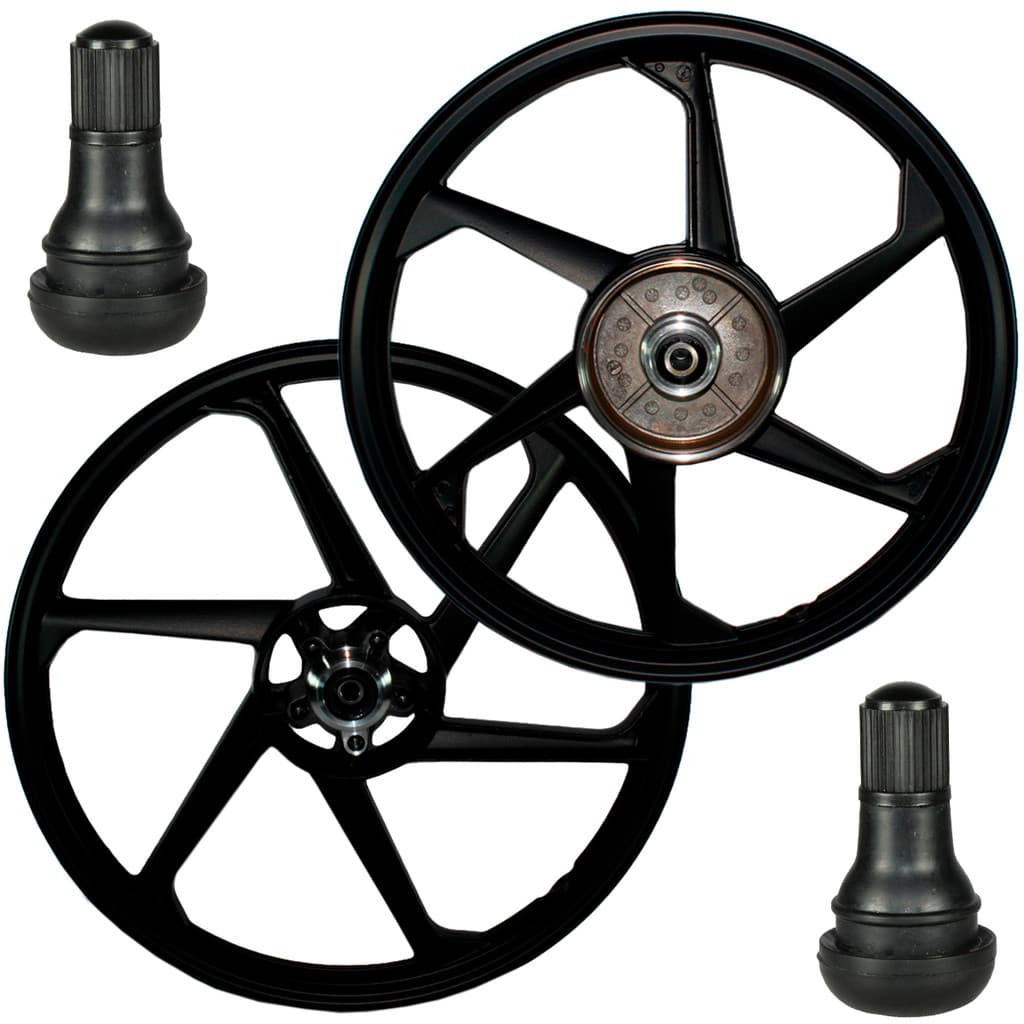 Par rodas alumínio liga leve freio a disco CG 150 Fan Titan ESD EX 2004 a 2013 com bico e rolamentos