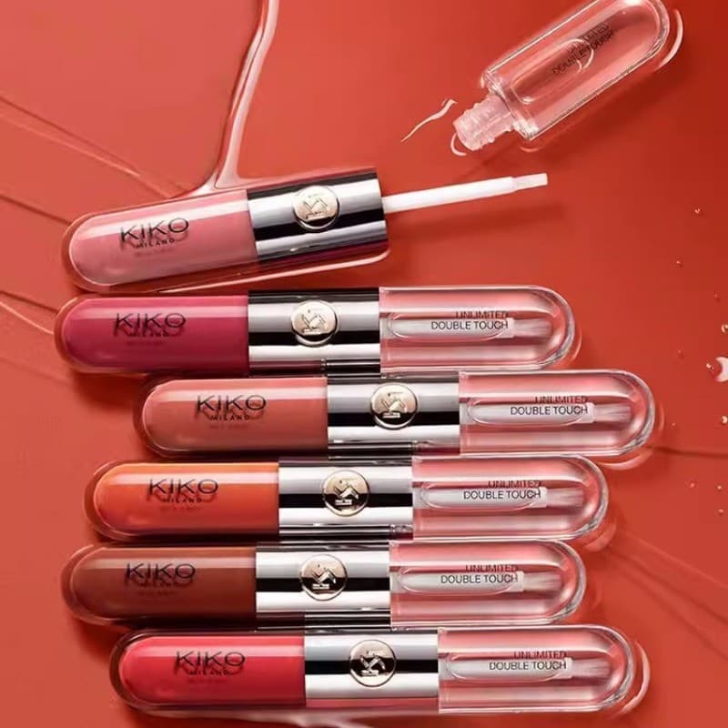 KIKO MILANO Esmalte Labial Transparente De Cabeça Dupla Espelho Batom Brilho Aquático 6ml