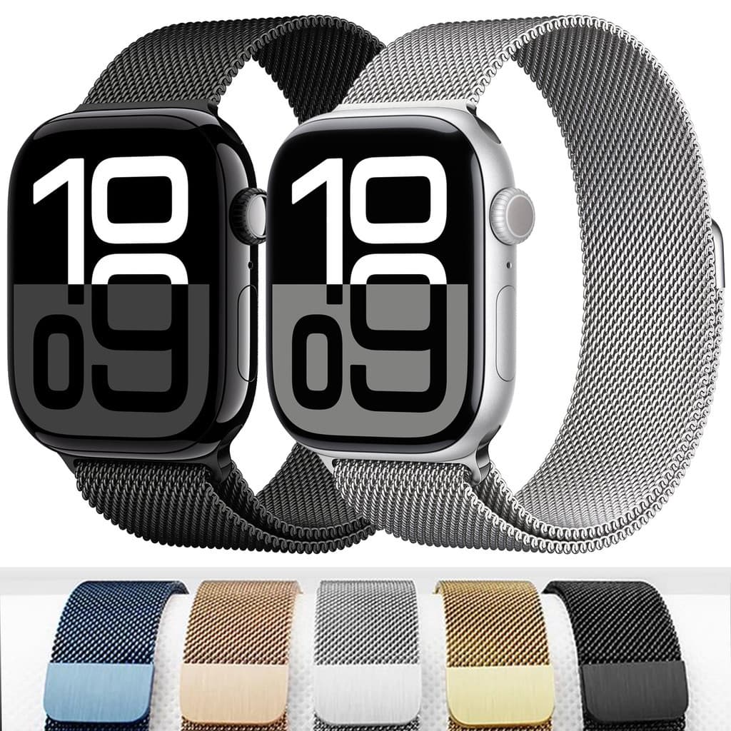 Pulseira de aço milanesa Para Apple Watch Ultra 10 9 8 7 SE 6 5 4 3 2 1 de 46mm 42mm 38mm 40mm 41mm 44mm 45mm 49mm