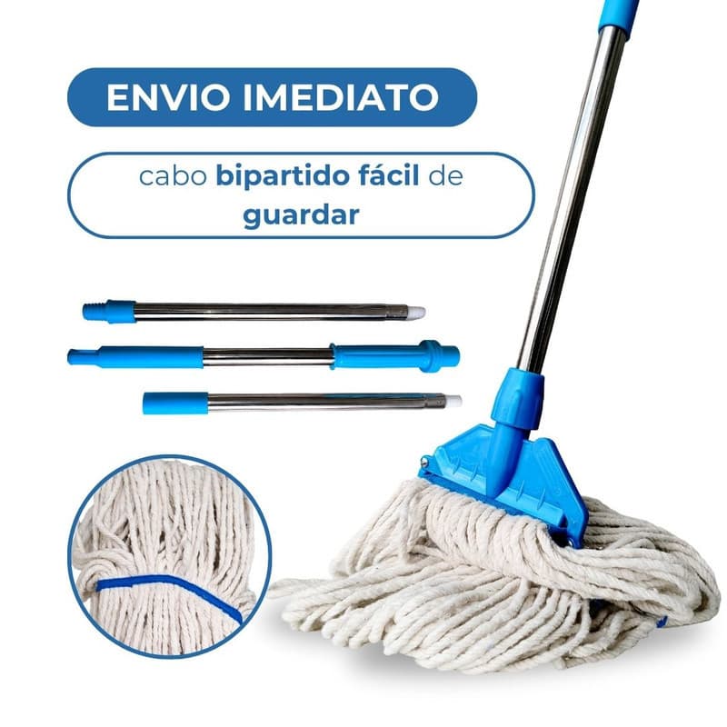 Mop Mopinho Completo com Cabo  Alumínio