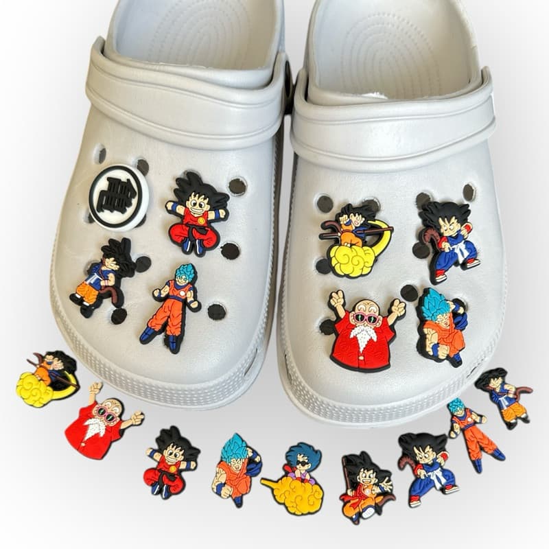Kit 6 Pins Botons Dragon Ball Z  Emborrachados Enfeite Encaixe Lindos Infantil