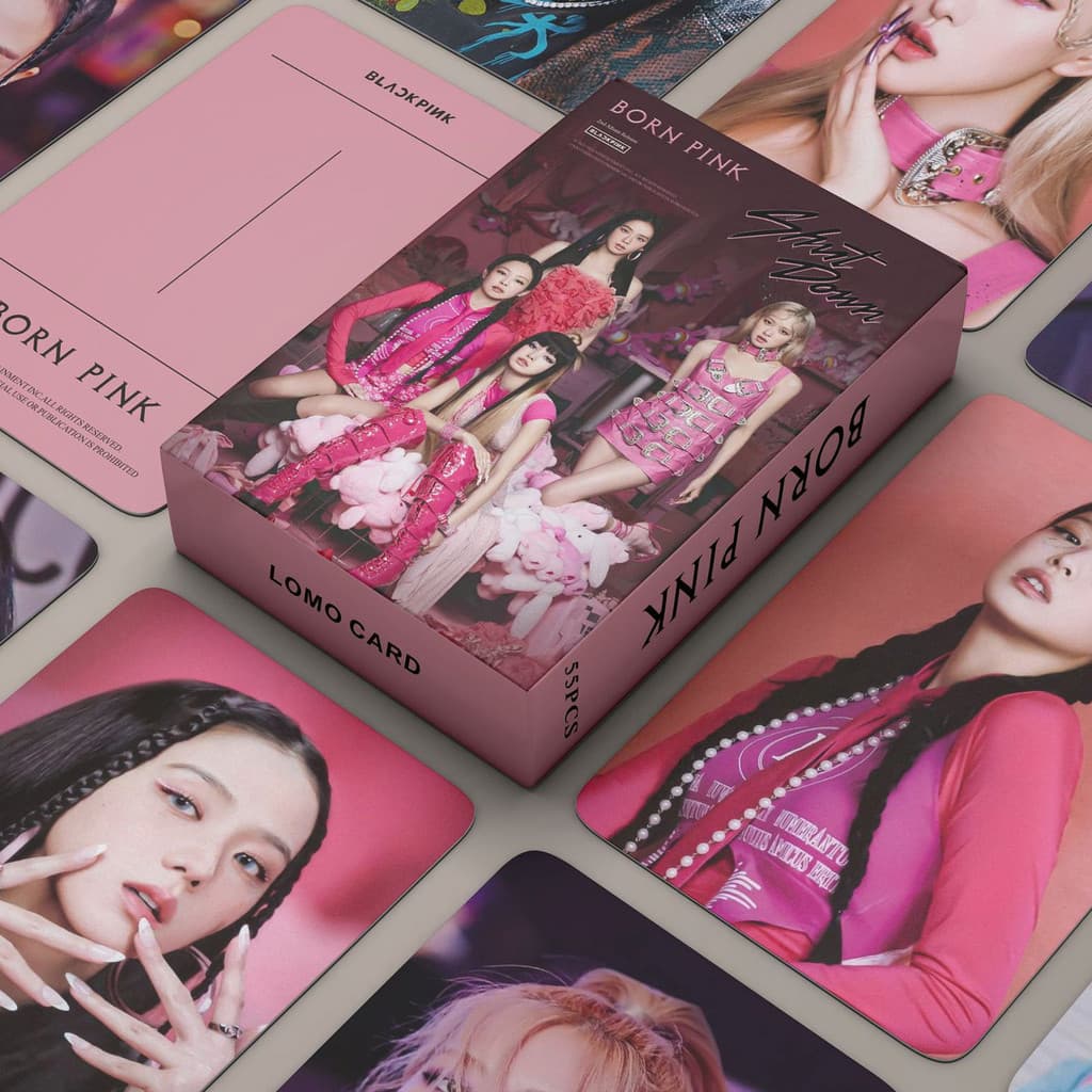 55pcs/box Kpop BLACK-PINK Lisa Photocards Lomo Cards Coleção Cartões Postais Para Fãs