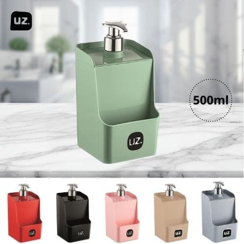 Dispenser Porta Detergente 500ml E Esponja Slim UZ