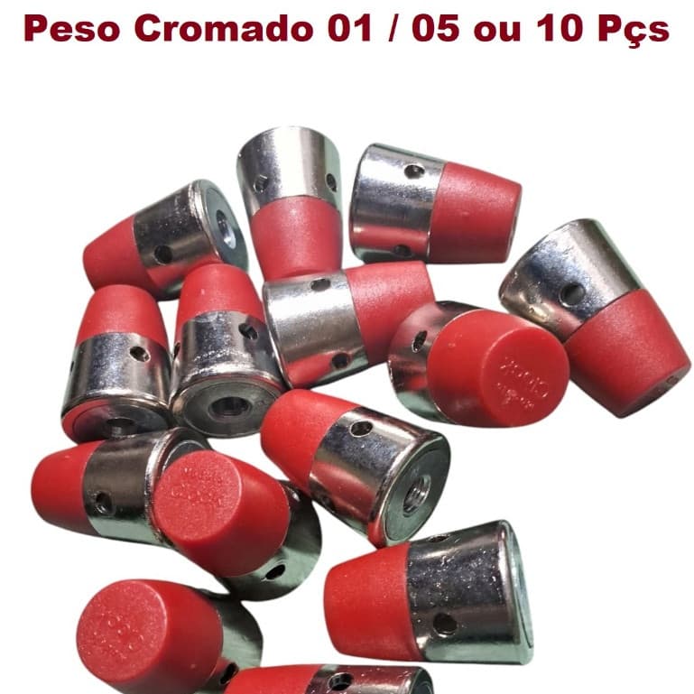 Peso p/ Panela De Pressão clock cromado universal kit com 01 / 05 ou 10 peças