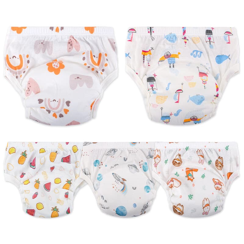 1 Peça 0-3 Anos Fraldas De Pano Laváveis Calças Ajustáveis Reutilizáveis Shorts De Treinamento De Para Recém-Nascidos