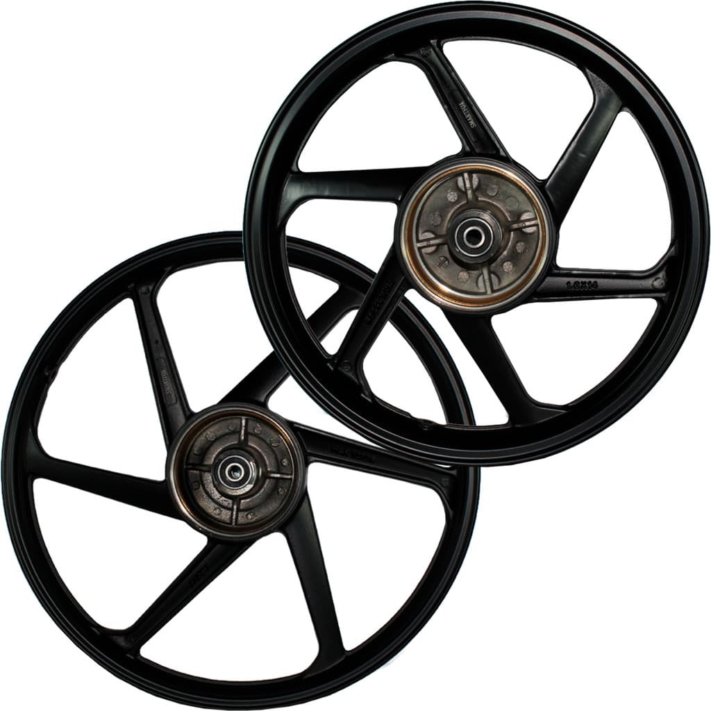 Par rodas alumínio jante liga leve freio tambor Pop Pop100 Pop110 2007 em diante rolamentos