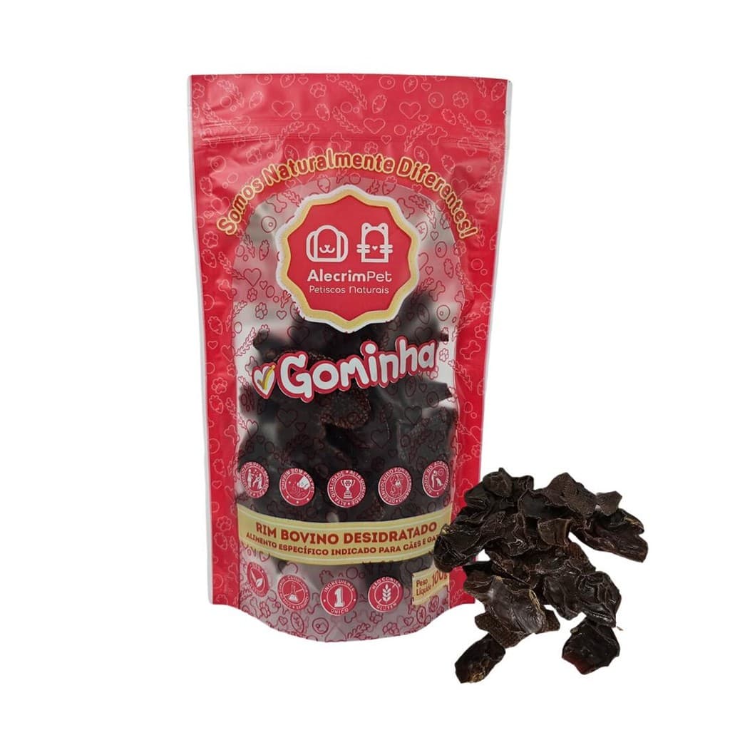 Gominha Rim Bovino Petisco Natural para Cães e Gatos 100gr - Alecrim Pet
