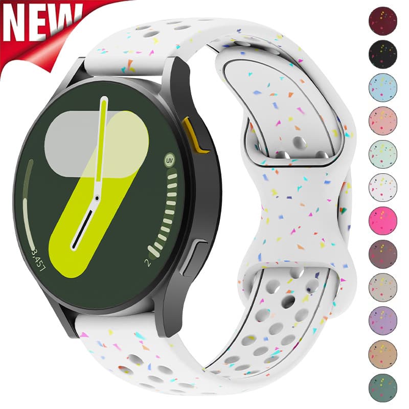 Pulseira De Silicone De 18mm 20mm 22mm De Largura Para Samsung Galaxy Watch 7 6 5 4 5Pro 6pulseira Clássica Huawei GT5 4