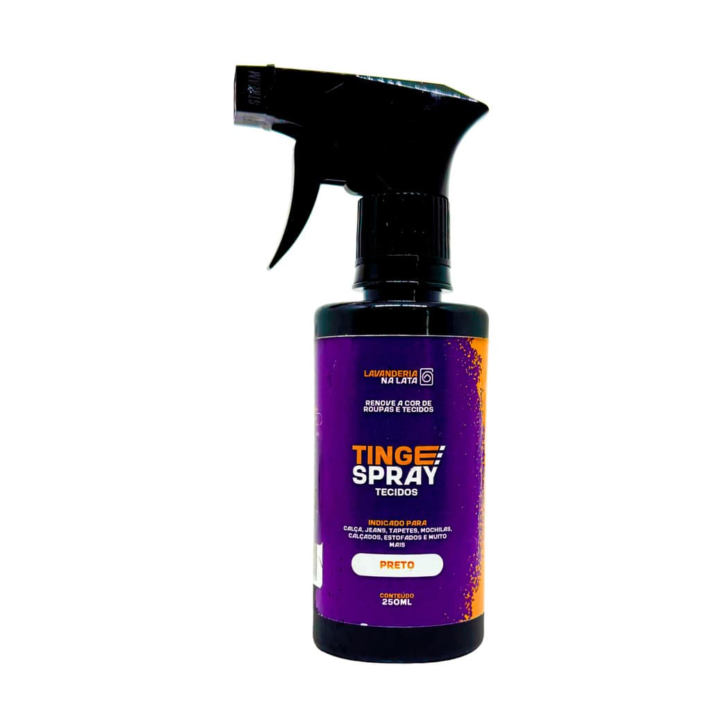 Tinta de Tecidos Roupas Estofados Carpetes - Tingespray Borrifador 250Ml