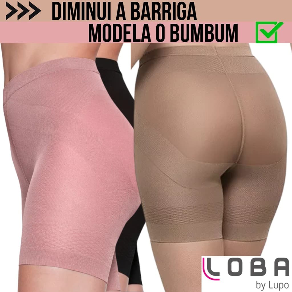 Cinta Short Modelador Lupo Original Diminui Barriga Levanta Bumbum Original Reduz Medidas