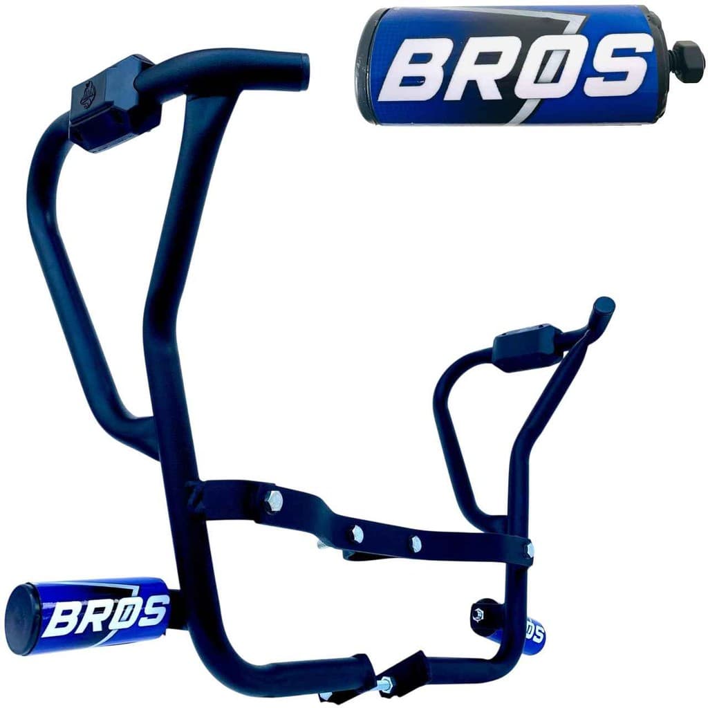 Bros 160 Modelo 2019 Protetor Carenagem Motor Tanque Azul Mata Cachorro com Pedal Slider Moto