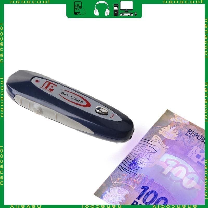 nana 2 Portátil Dinheiro Detector Notas Caneta Testadora Moeda Falsa