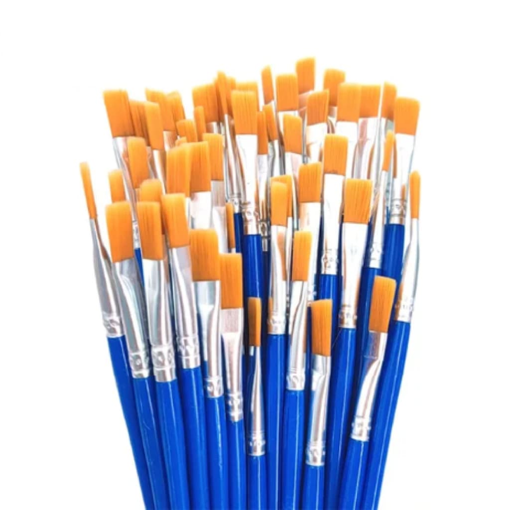KIT 10 PINCEIS PINCEL PONTA GROSSA LARGA PINTURA ARTESANATO