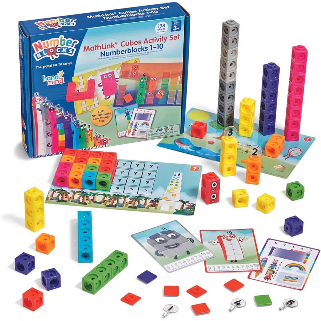ready stockAmerican Numberblocks Numberblocks Joint hand2mind Cube Crianças Auxiliares de ensino de jardim de infância 3