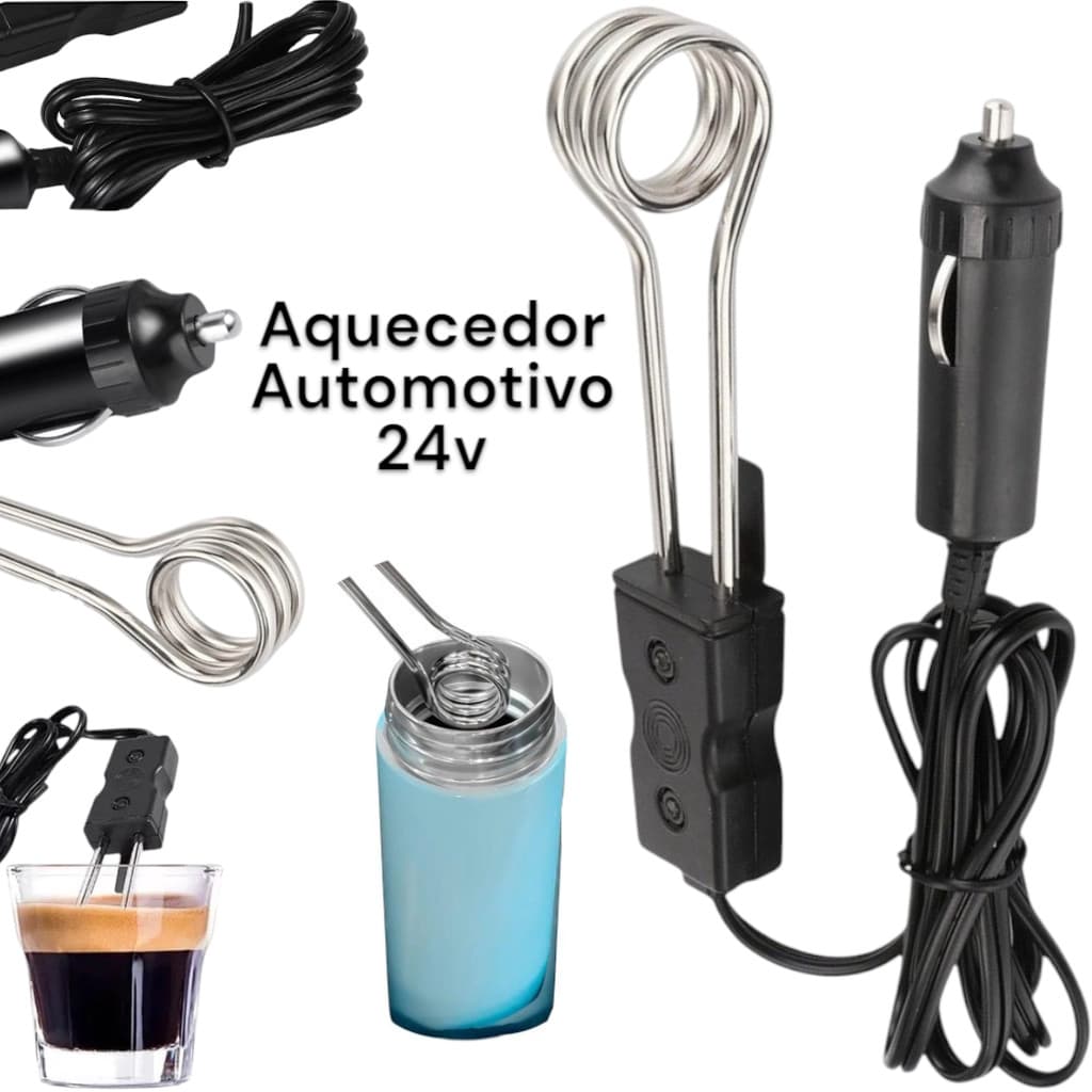 Aquecedor Para Carro 24v 120w Elétrico Rabo Quente Veicular Para Caminhão