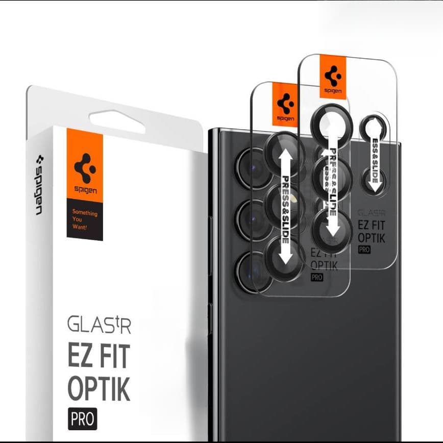 (1 Pacote) Lente Spigen Galaxy S26 Ultra /S25 Ultra/S24 Glas.tR EZ Fit Optik Pro