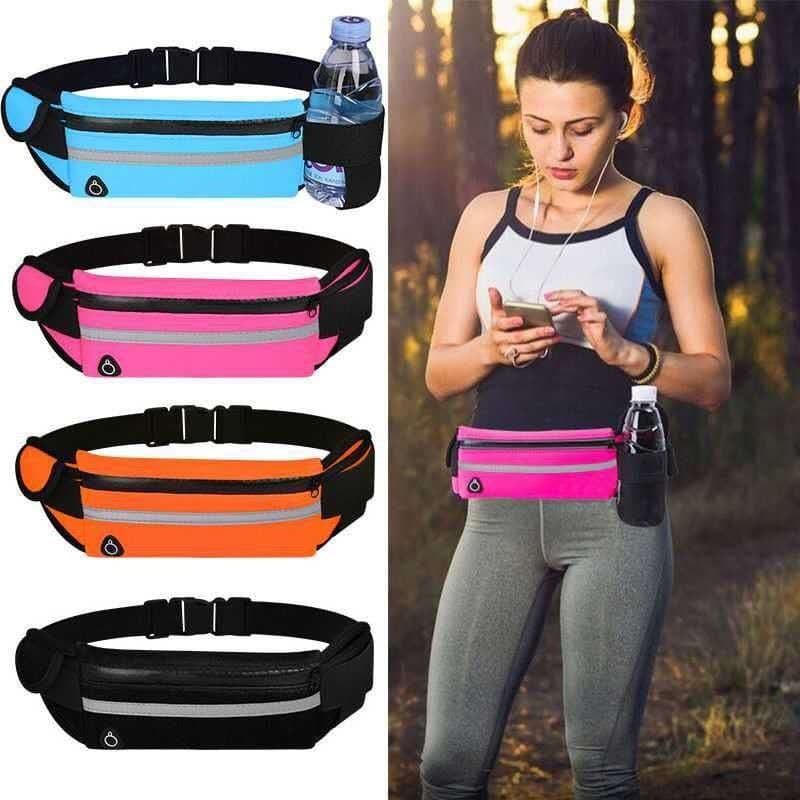 Pochete Corrida Celular Esportiva Sem Volume Compacta Leve Impermeável Porta Celular Porta Garrafa Academia