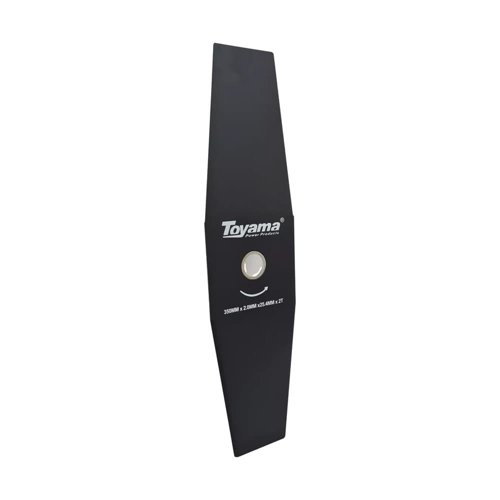 Lâmina para Roçadeira com 2 Pontas em Aço com Adaptador de Furo 350×25,4×2,0mm Universal Toyama