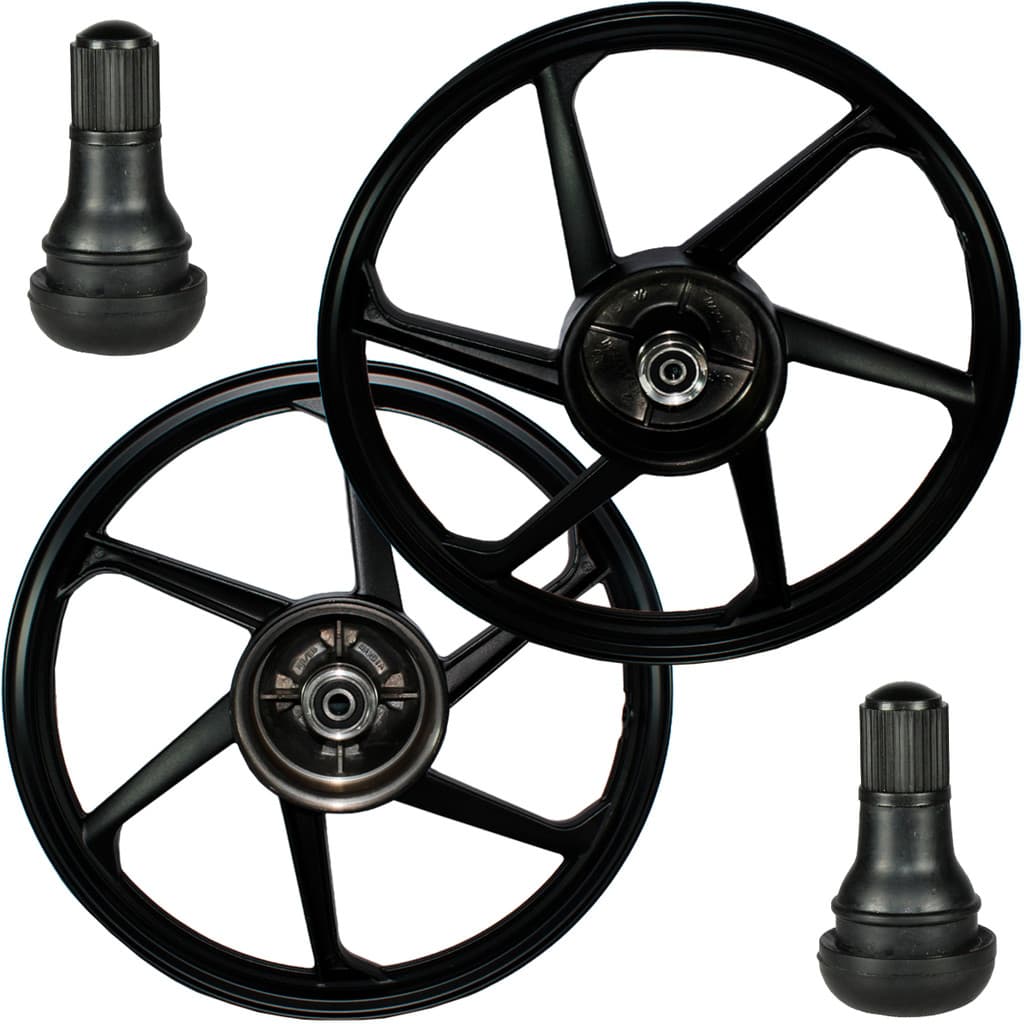 Par rodas alumínio jante liga leve freio a tambor CG 125 Fan Titan KS KSE 2000 a 2008 com bico e rolamentos