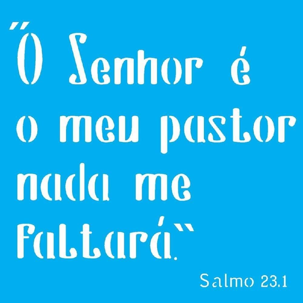 Stencil Opa 14 X 14 cm - Salmo 231 - 2020