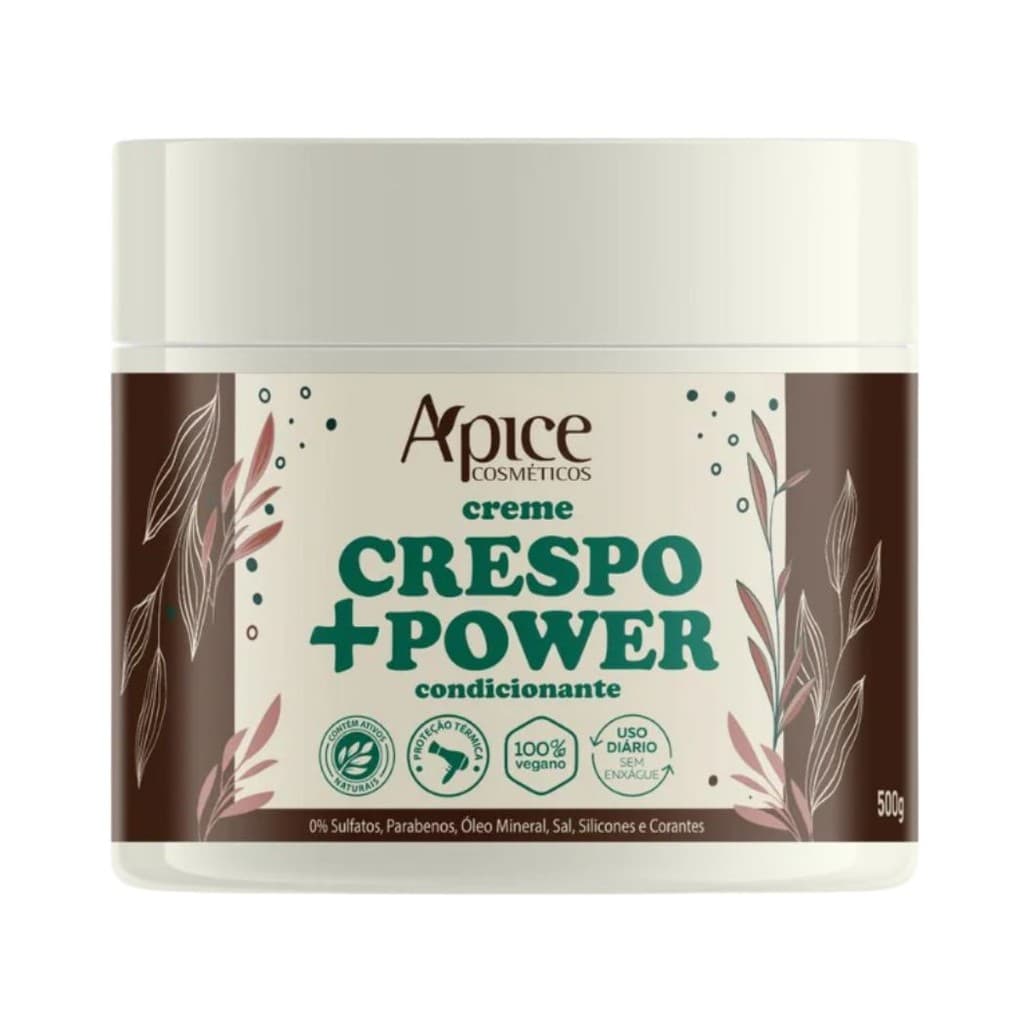 Creme Crespo Mais Power Apice C/ Proteção Térmica 500g