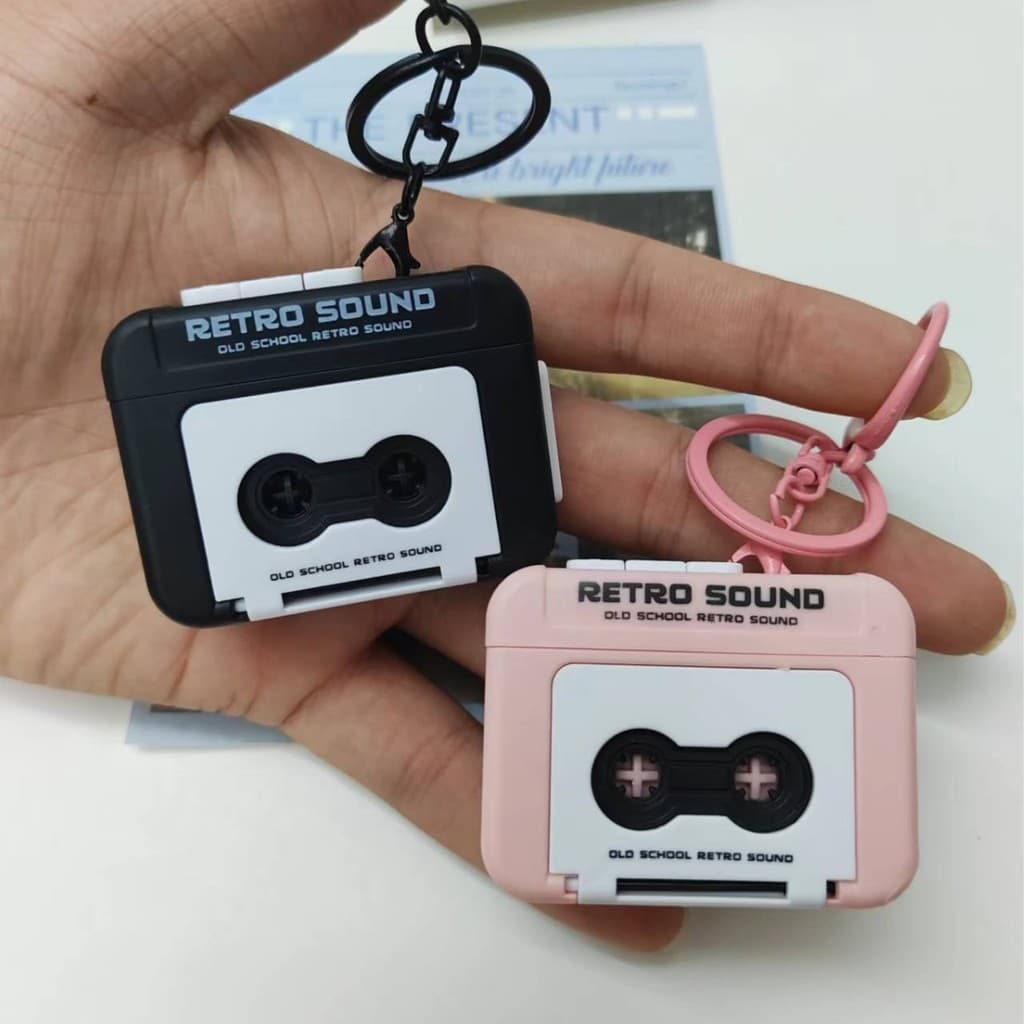 Media player Radio Player cassette player Creative Mini Tape Machine Recordable Retro Phonograph Singing School Bag Key 