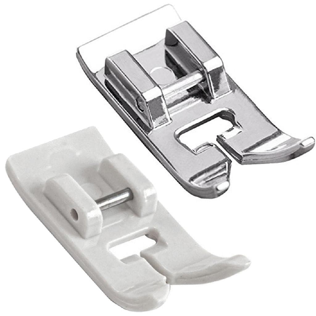 2 Sapata Calcador Zig Zag Uso Geral Deslizante Teflon Metal Texil