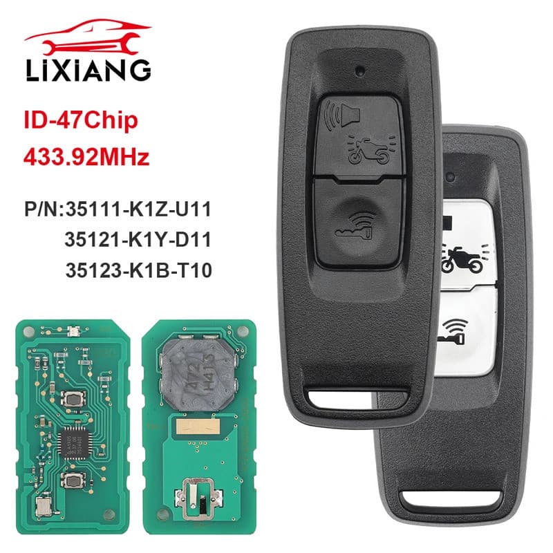 LIXIANG Para Honda PCX160 2021-2023 Chave Remota Da Motocicleta 433.92MHz 47 Chip FCC ID 35111-K1Z-U11 K2Z 35121-K1Y-D11