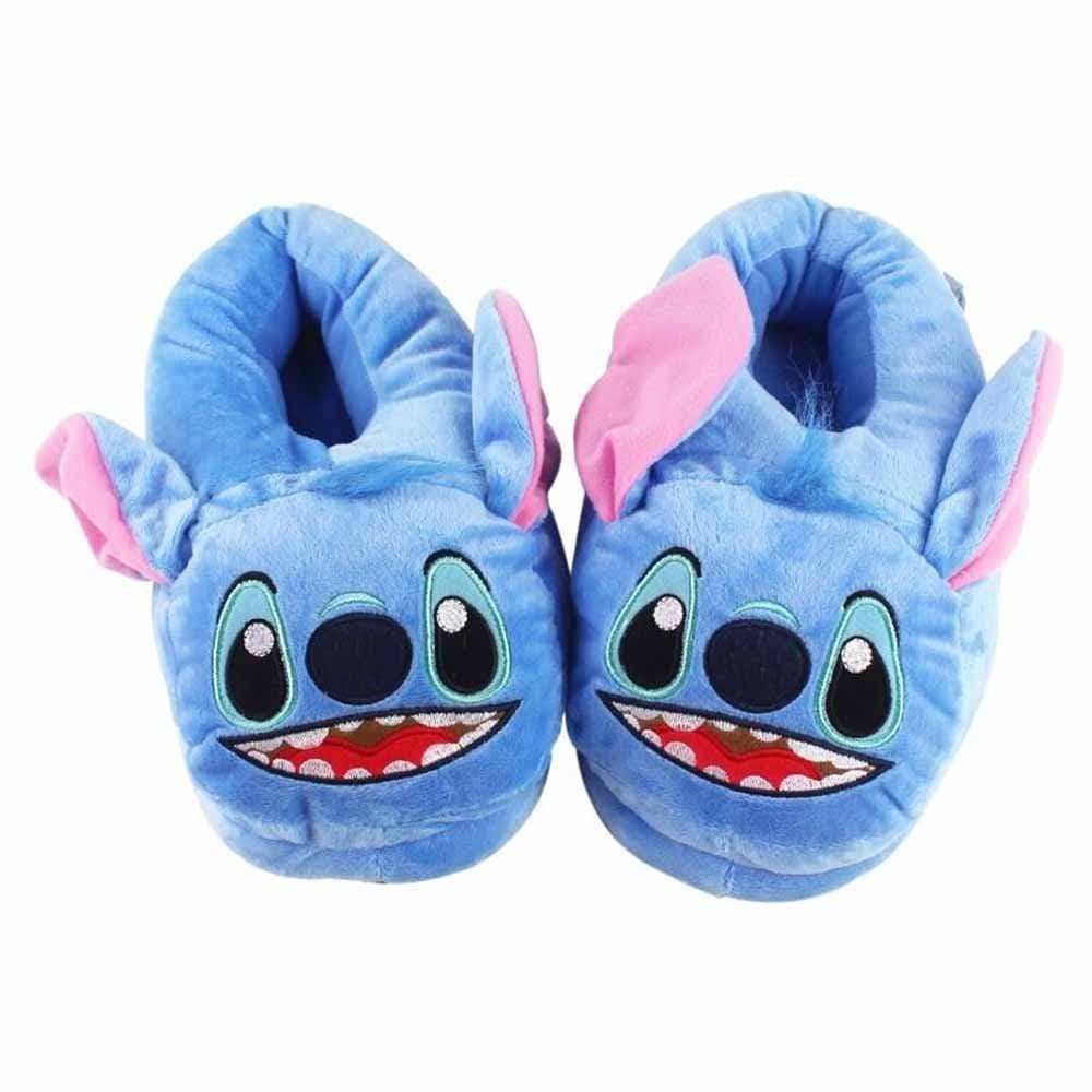 27cm Lilo E Stitch Pelúcia Azul Quente Sapatos De Inverno Para Adolescentes Adultos