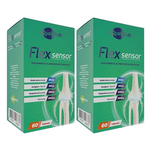 Kit 2 Flex Sensor Com 60 Cápsulas Cada - Qualynutri