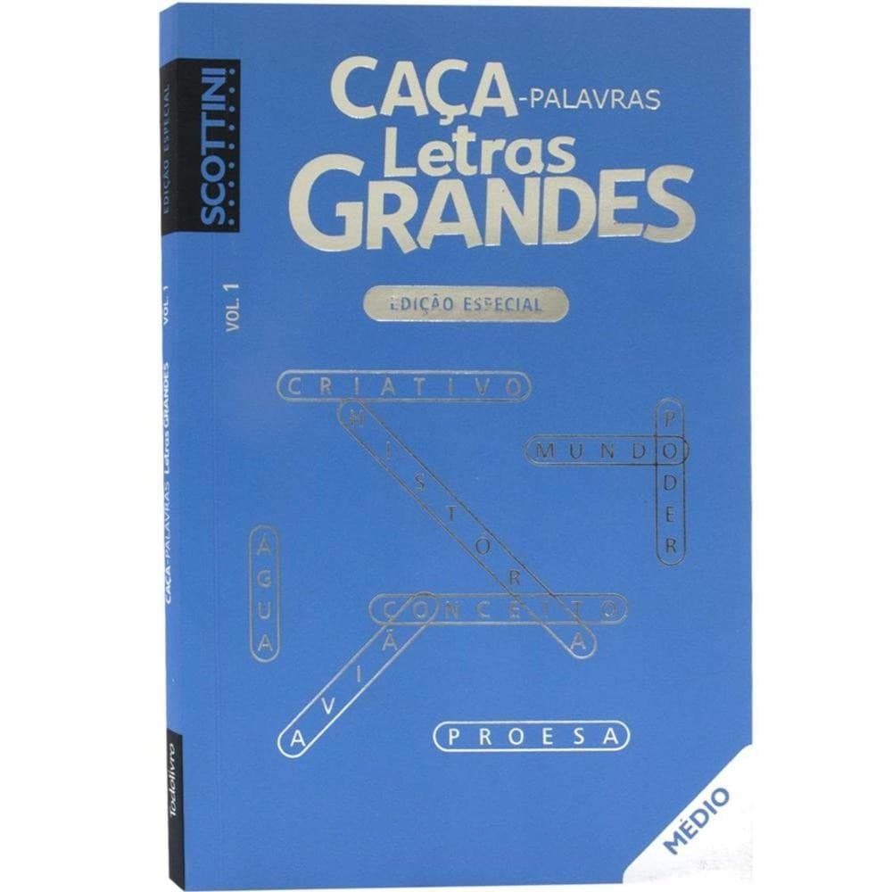 Caça Palavras Letras Grandes Vol 1 Edição Especial Médio