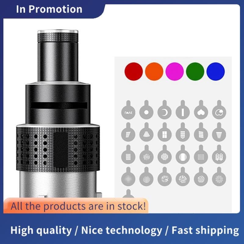 Fotografia Flash Snoot Lente Cônica Kit De Luz De Estúdio Fotográfico De Vídeo Com De Holofote Óptico 25 Gobos