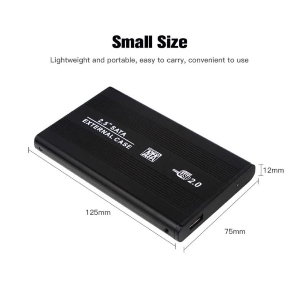 Case Gaveta Hd Sata Externo 2.5 Notebook Usb 2.0 Pc