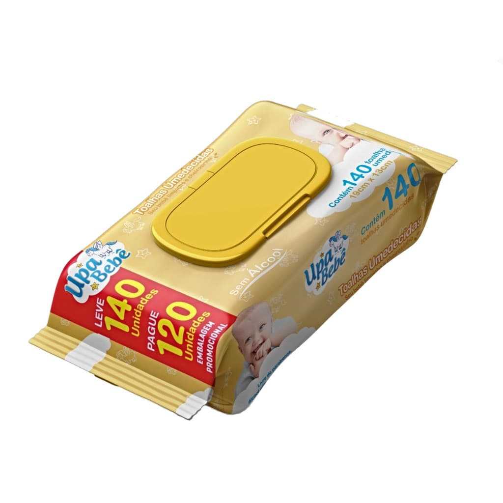 Lenço Umedecido Upa Bebê Leve 140 Pague 120