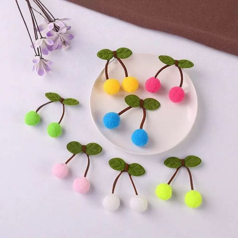 Aplique Pom Pom Cereja Laços E Artesanato 20 - 100 Pcs