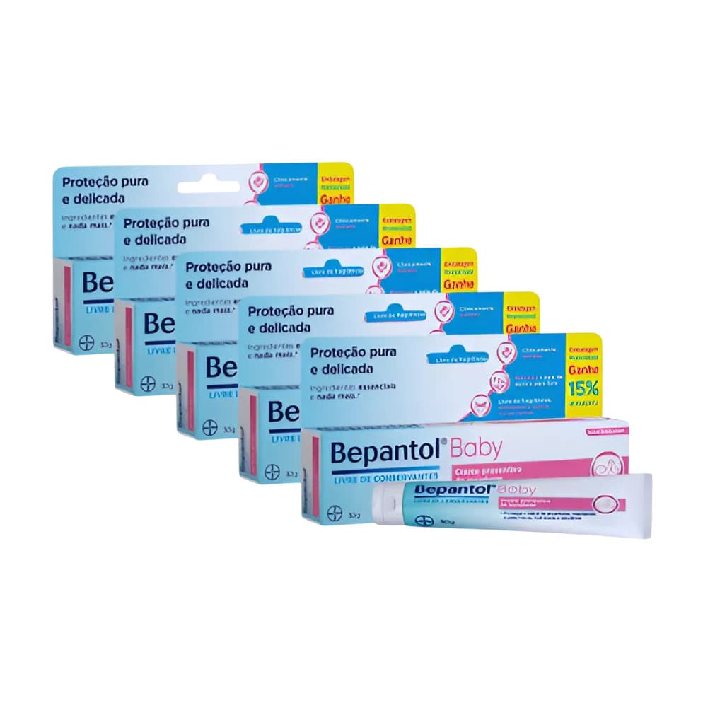 Kit 5x Bepantol Baby Creme Preventivo De Assaduras 30g