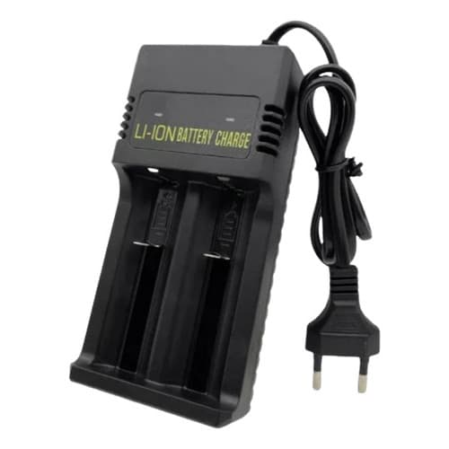 Carregador para Baterias de Lítio  Lanterna Tática até modelo 21700