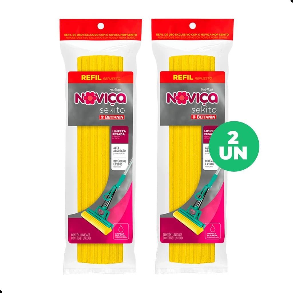 Kit Refil Mop Sekito Noviça 2 Unidades