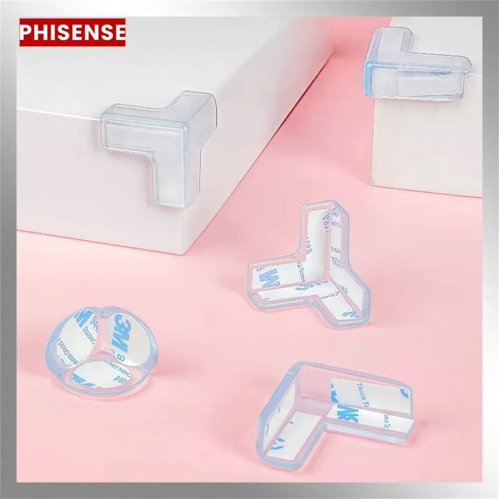 KIT 4-12Pcs Protetor De Quina Silicone Mesa Segurança Para Crianças Proteção Anti-colisão