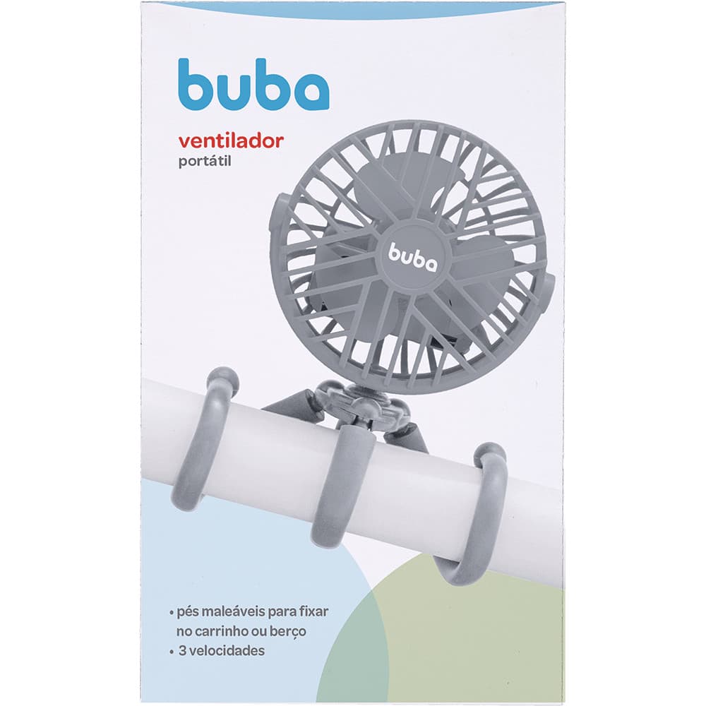 VENTILADOR PORTÁTIL PARA BERÇOS E CARRINHOS BUBA VENTILADOR BUBA