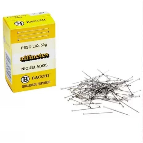Alfinete Costura Bacchi 29 - Caixa com 50g