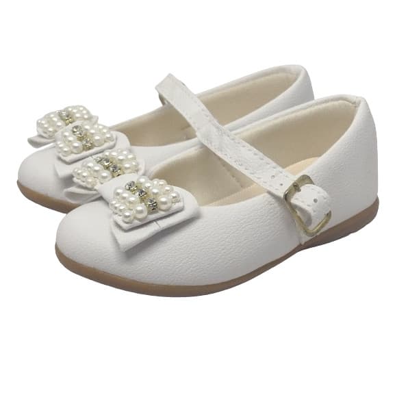 Sapatilha Infantil Fofuxitos Branca Laço