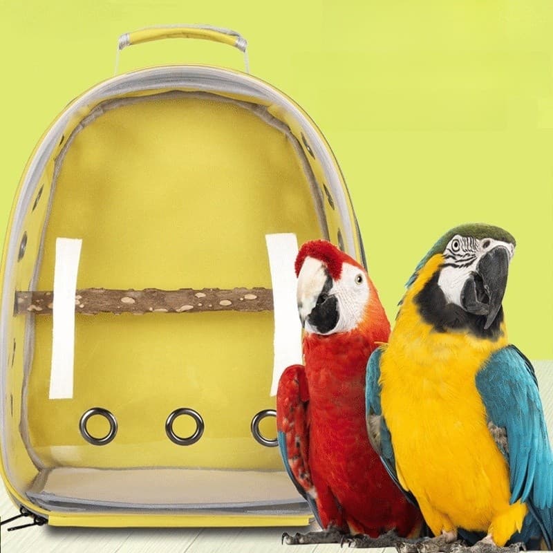 Mochila Bolsa Transporte para Pássaros com Poleiro Calopsita Ave Papagaio 024-175